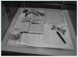 写真：愛用の品々