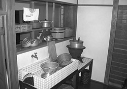 博物館の展示台所の写真