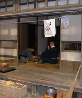 写真：療養所の再現模型