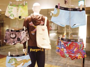 写真：作品が使われた商品