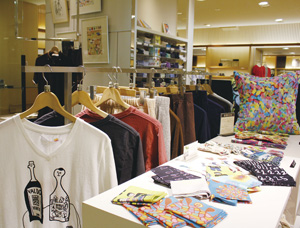写真：商品展示風景