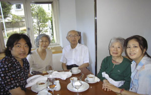 写真：義父の誕生会の様子