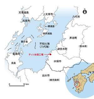 水俣の地図