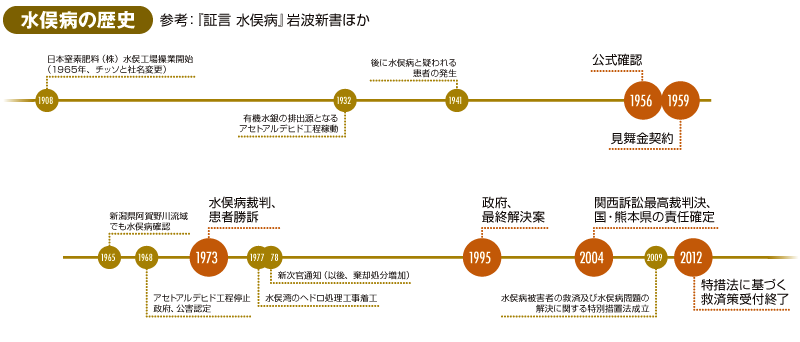 画像：水俣病の歴史図