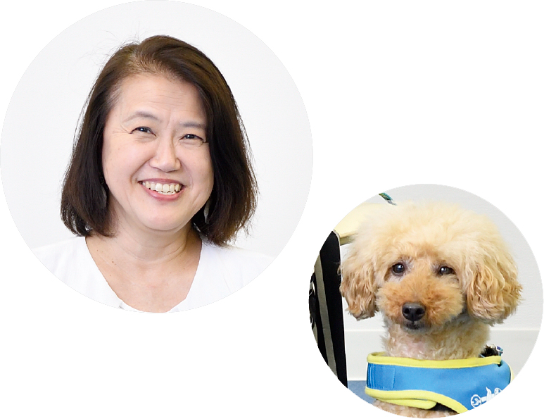 まつもとえりさんと聴導犬チャンプ