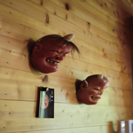 部屋のお面