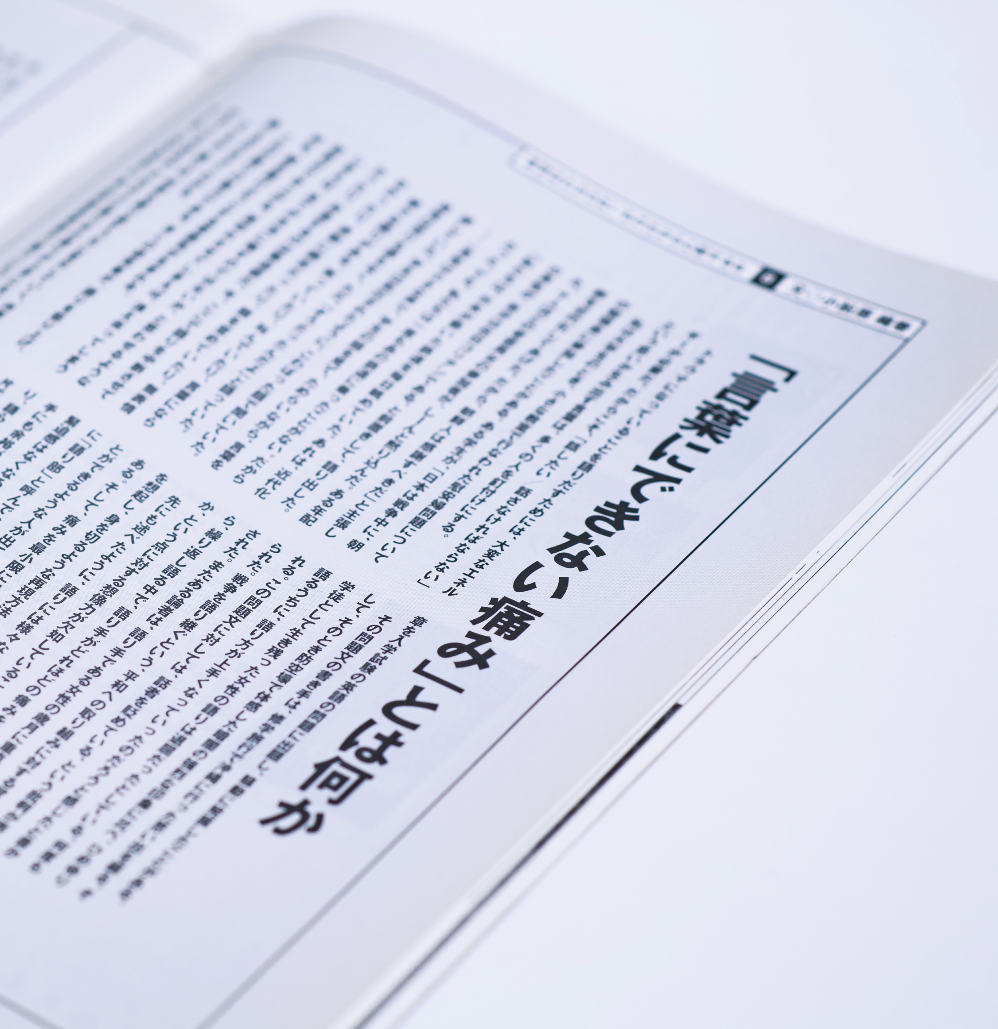言葉にできない痛みとは何か　記事の写真