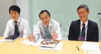 花王株式会社・字幕CM研究プロジェクトチームの篠崎隆久さん、林佳文さん、菊池雄介さん（左から）の画像