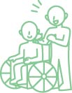 車いす介助　イメージ写真